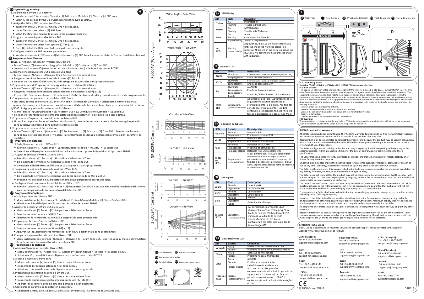 Rl00 04v (w ide a ngle) | RISCO Group BWare BUS DT AM G3 User Manual | Page 2 / 2