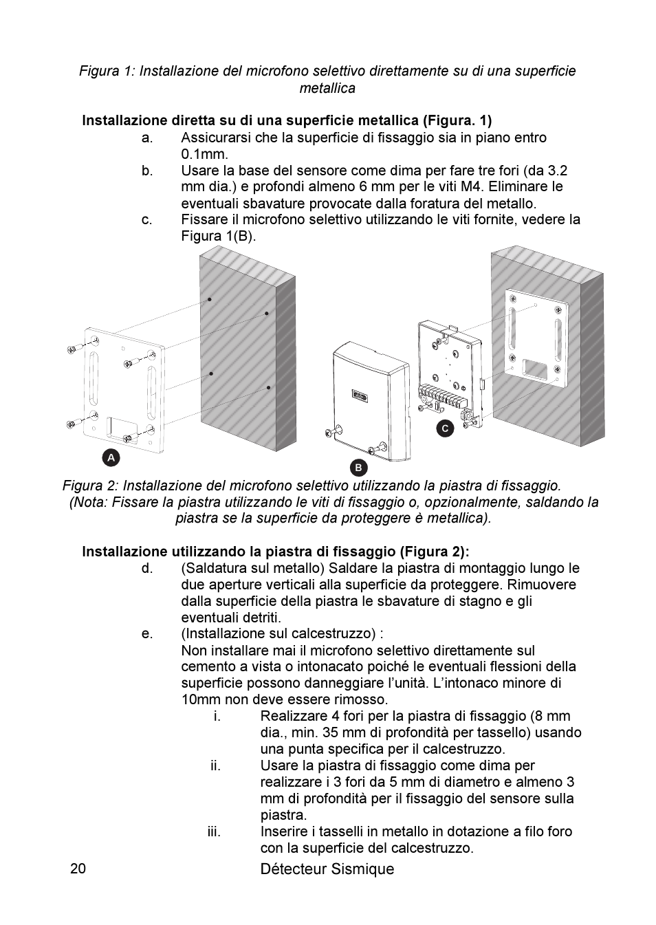 RISCO Group SEISMIC Detector RK66S User Manual | Page 20 / 60