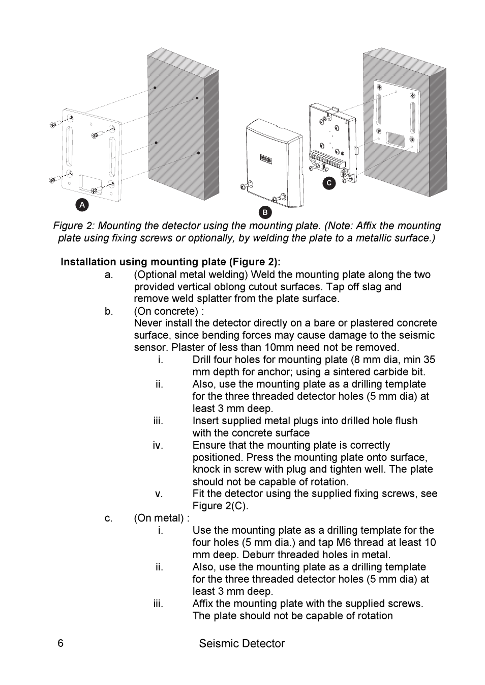 RISCO Group SEISMIC Detector RK66S User Manual | Page 6 / 60