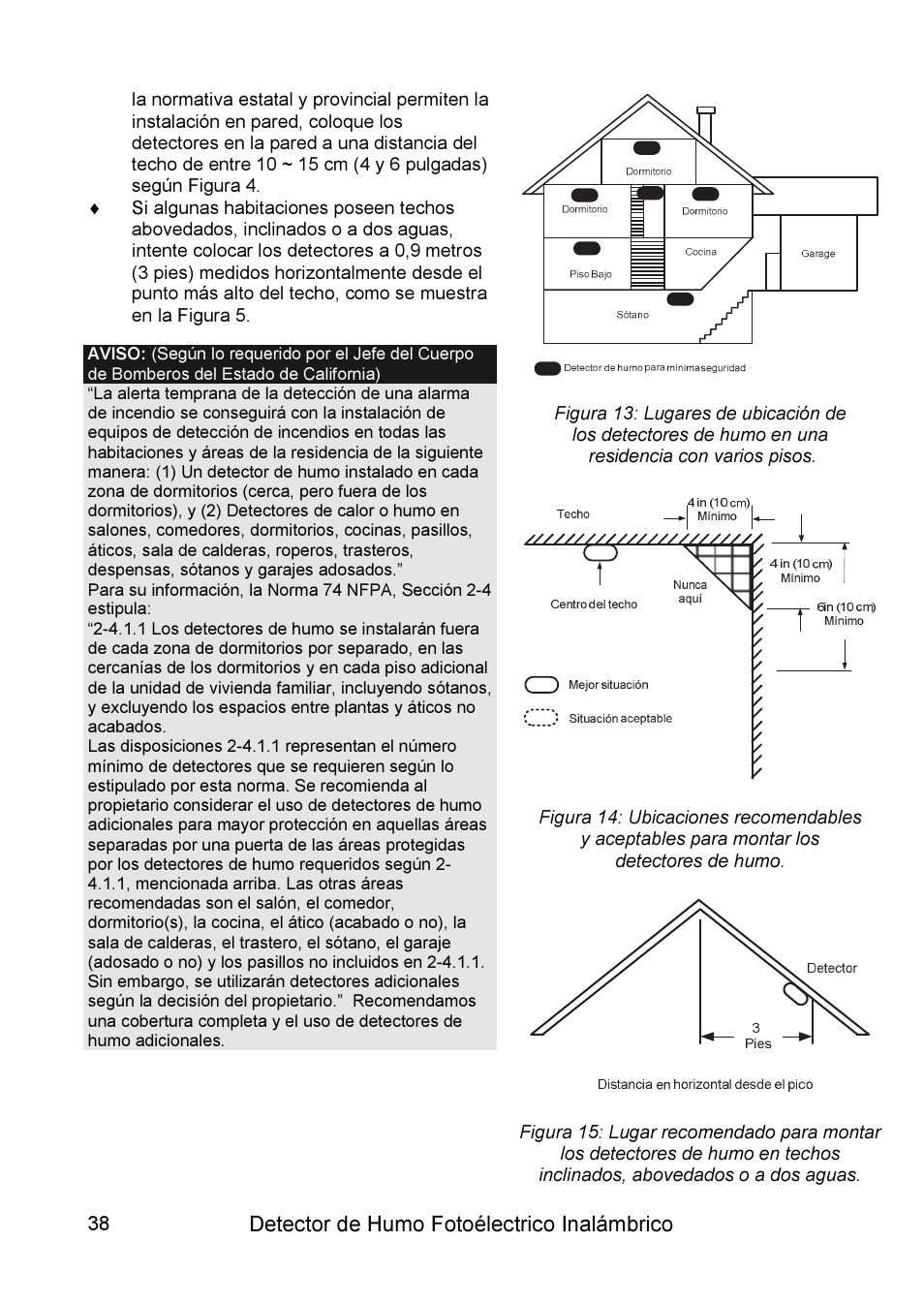 RISCO Group WL Supervised Smoke User Manual | Page 38 / 56