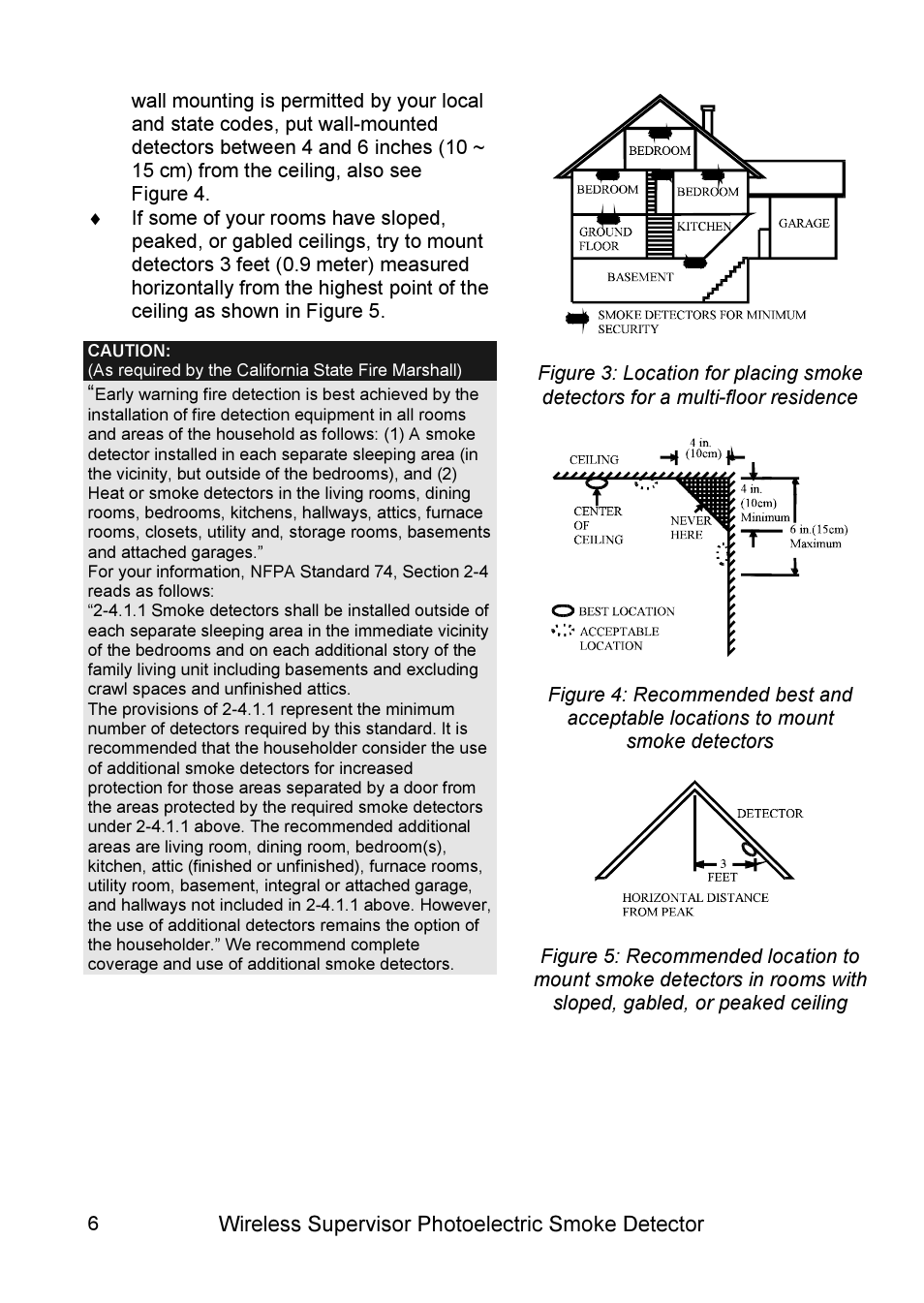 RISCO Group WL Supervised Smoke User Manual | Page 6 / 56