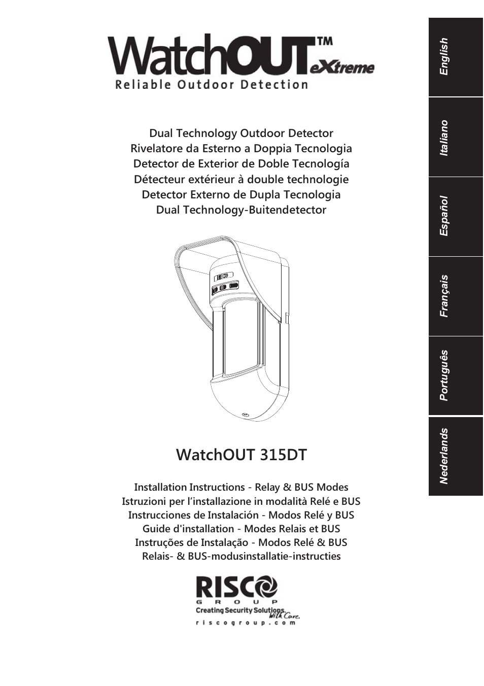 RISCO Group WatchOUT 315DT User Manual | 104 pages