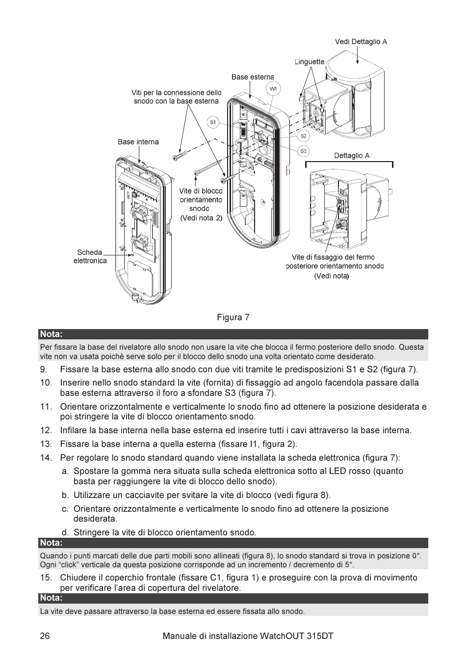 RISCO Group WatchOUT 315DT User Manual | Page 26 / 104