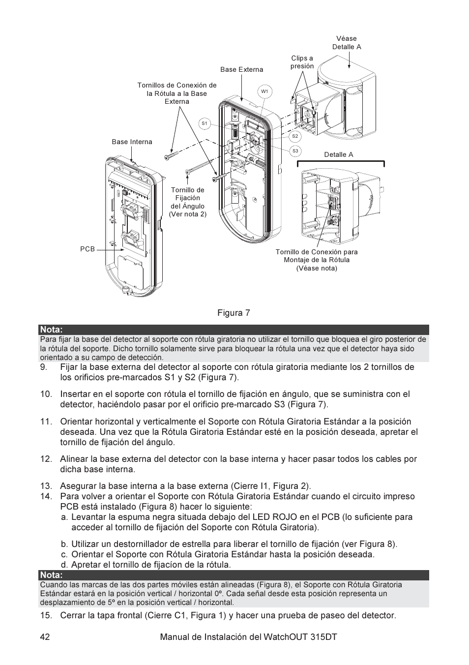 RISCO Group WatchOUT 315DT User Manual | Page 42 / 104