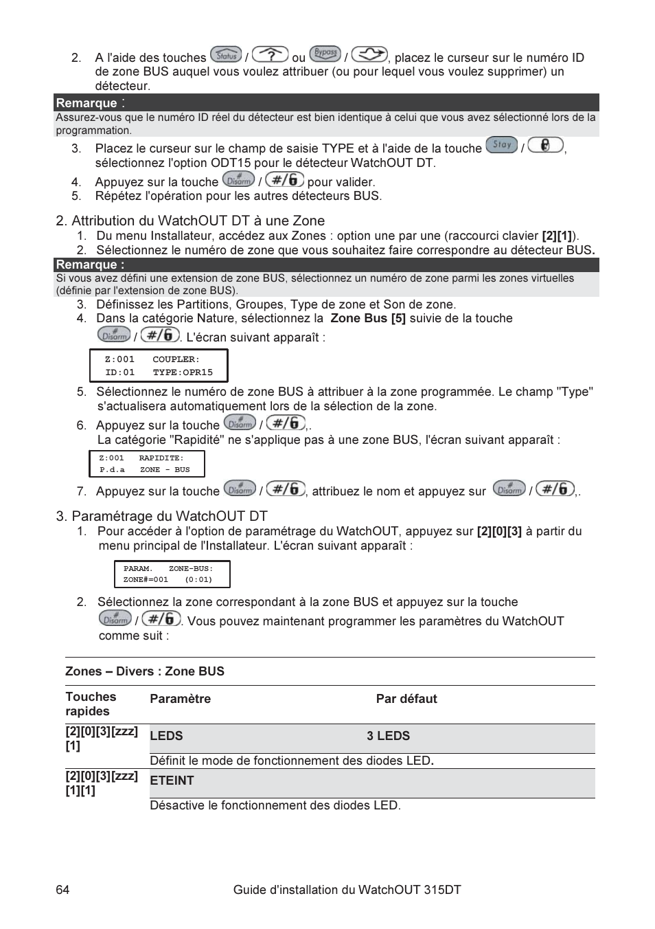 RISCO Group WatchOUT 315DT User Manual | Page 64 / 104