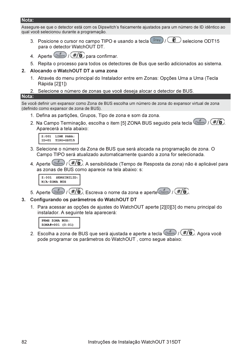 RISCO Group WatchOUT 315DT User Manual | Page 82 / 104