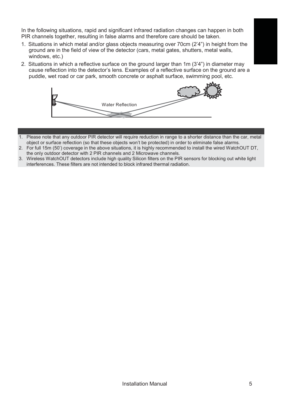 RISCO Group WatchOUT PIR Outdoor WL X312 User Manual | Page 5 / 76