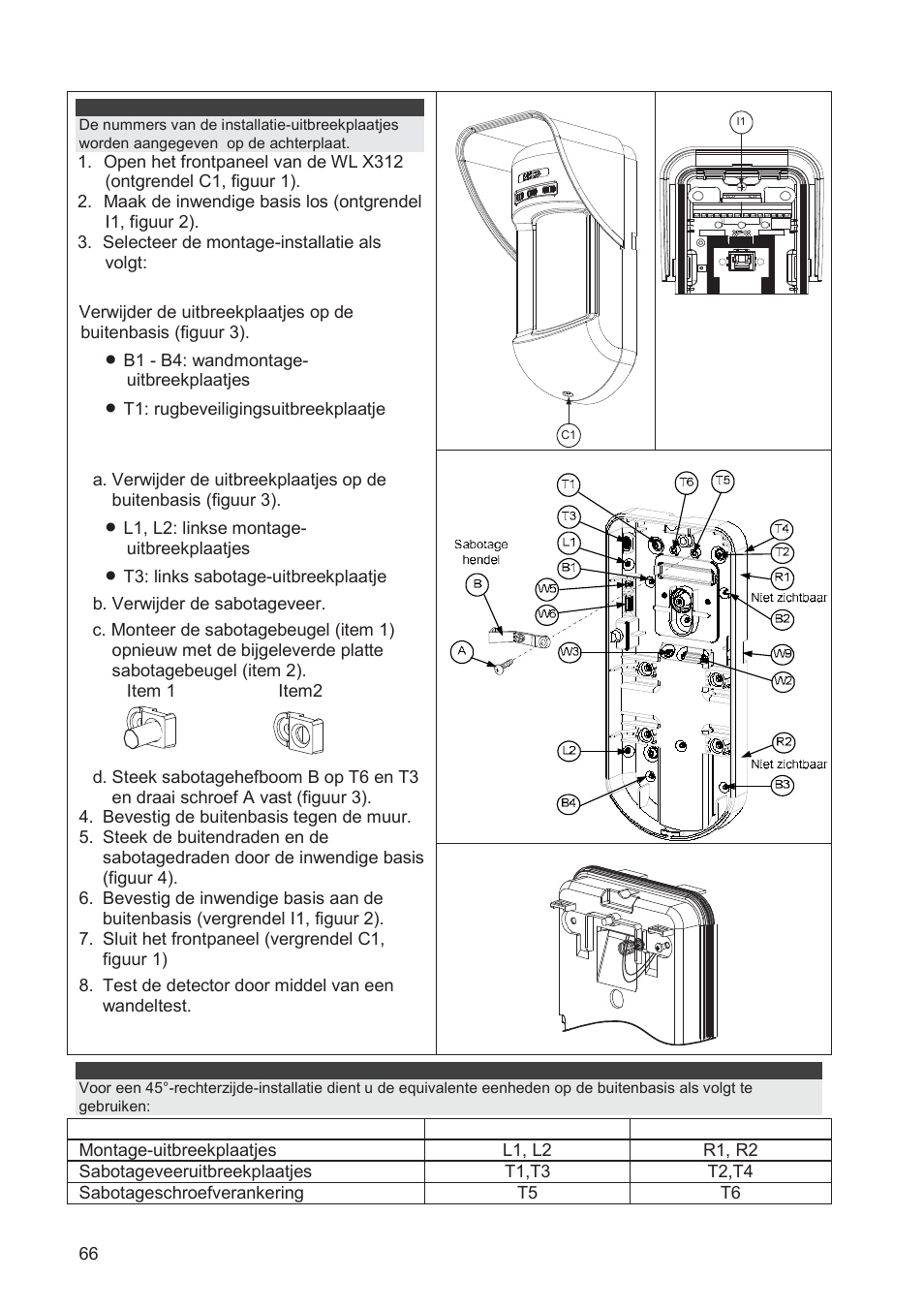 RISCO Group WatchOUT PIR Outdoor WL X312 User Manual | Page 66 / 76