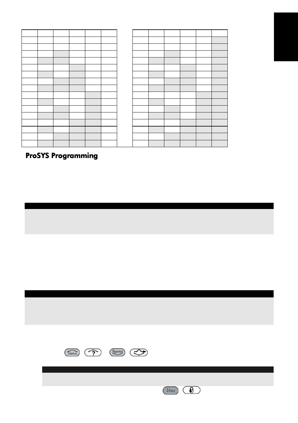Prosys programming | RISCO Group Wireless WatchOUT PIR 312PR User Manual | Page 15 / 88