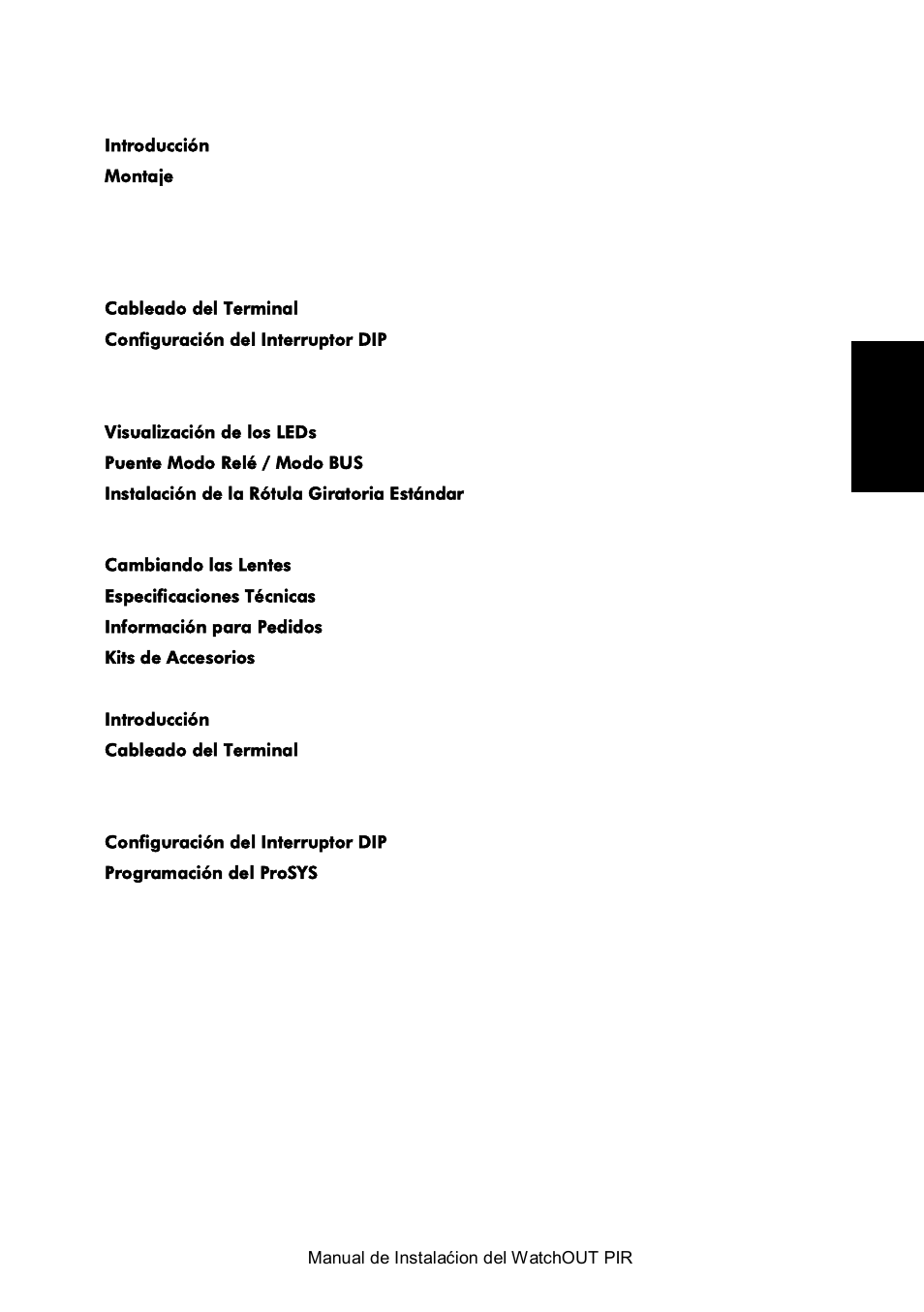 RISCO Group Wireless WatchOUT PIR 312PR User Manual | Page 35 / 88