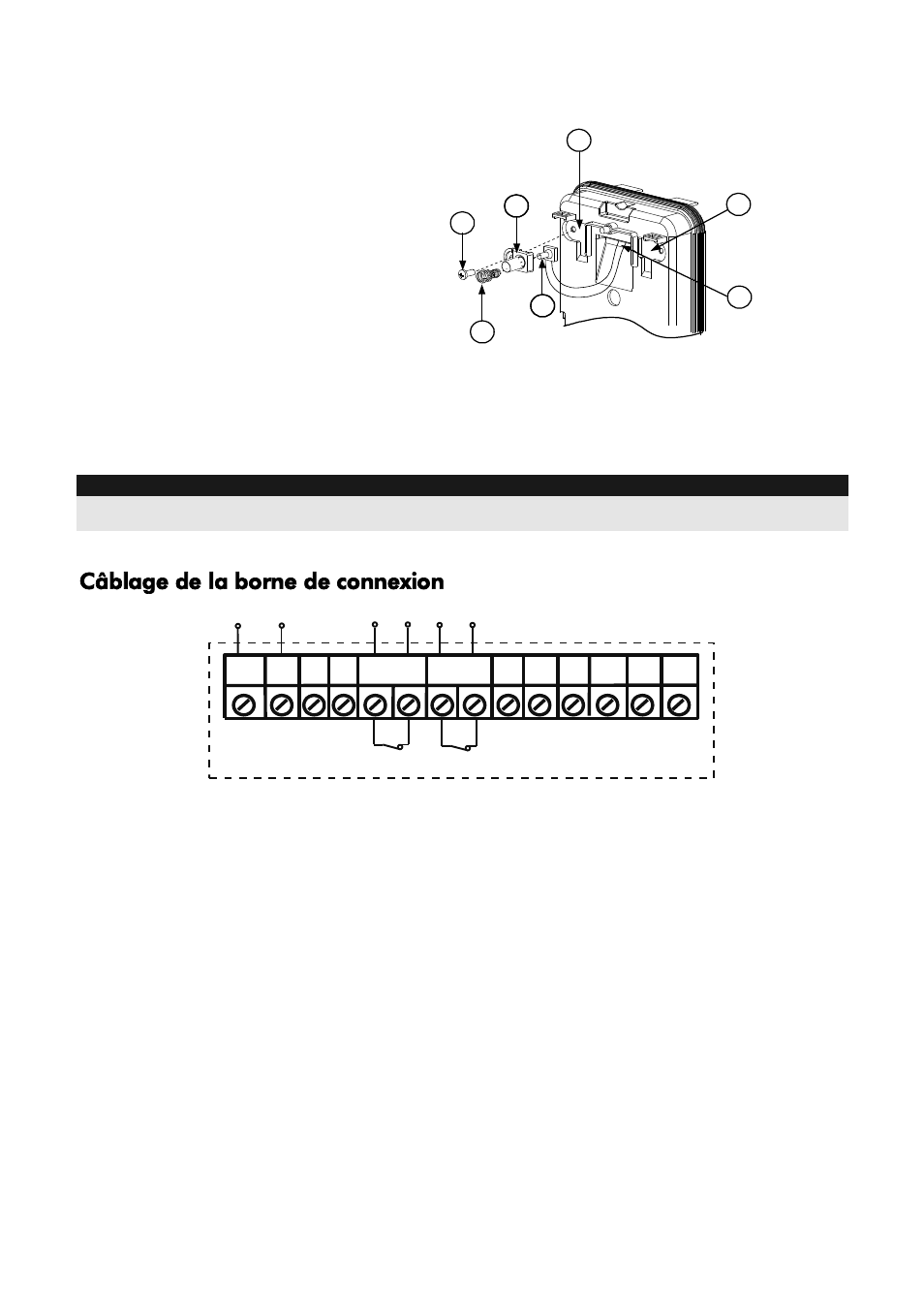 Changement de position de l'autoprotection arrière, Câblage de la borne de connexion | RISCO Group Wireless WatchOUT PIR 312PR User Manual | Page 56 / 88