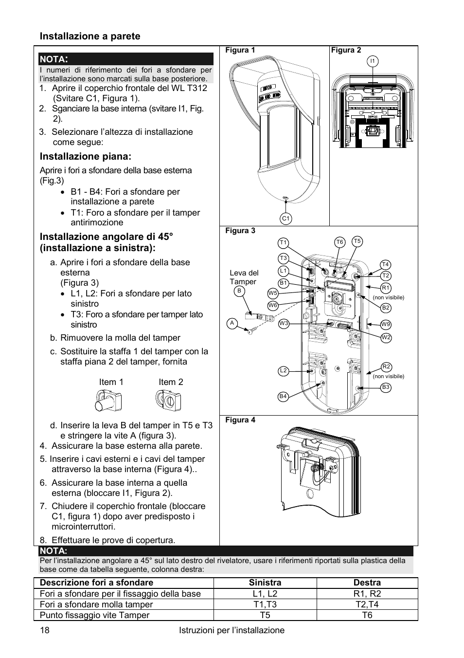 RISCO Group Wireless WatchOUT PIR WL T312 User Manual | Page 18 / 76