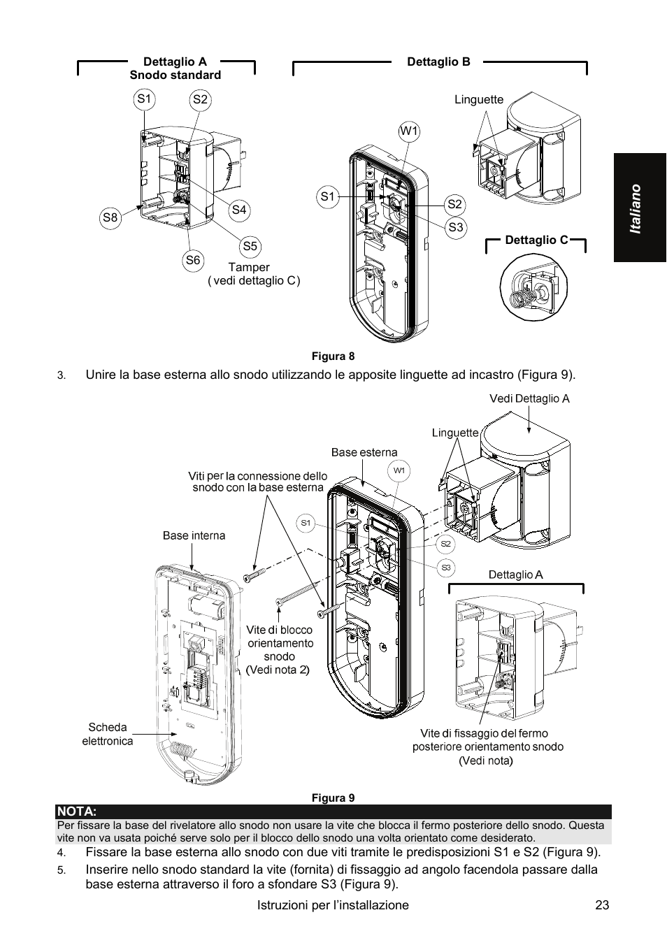 RISCO Group Wireless WatchOUT PIR WL T312 User Manual | Page 23 / 76