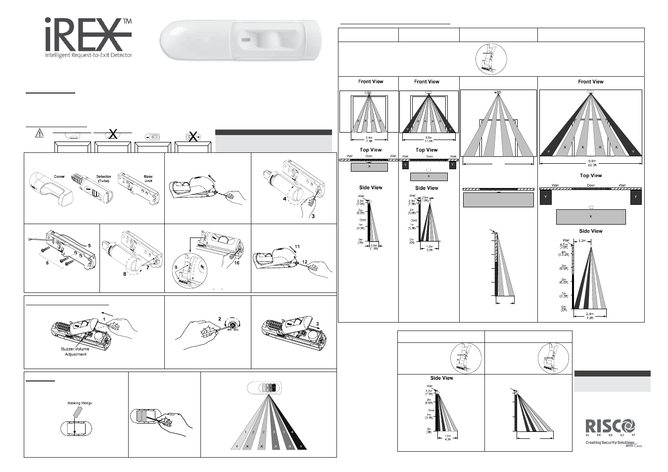 RISCO Group axesplus®, iREX User Manual | 2 pages