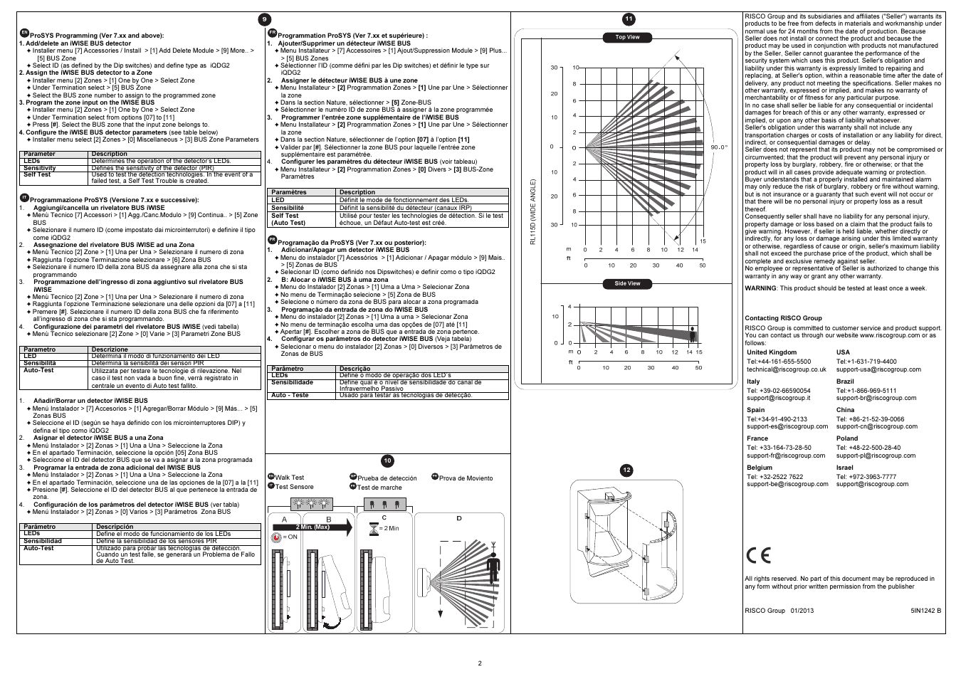 RISCO Group iWISE RK800Q0B2 User Manual | Page 2 / 2