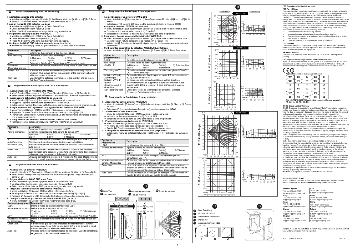 RISCO Group iWISE RK815DTBG2 User Manual | Page 2 / 2