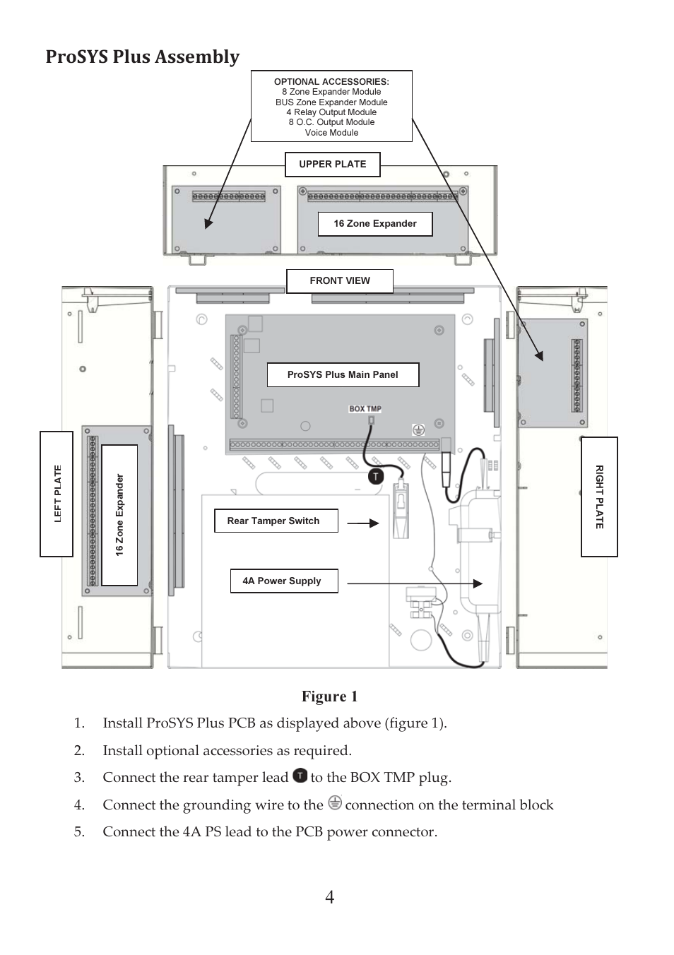Figure 1 | RISCO Group B21 Metal Enclosure RP512BM21 User Manual | Page 4 / 8