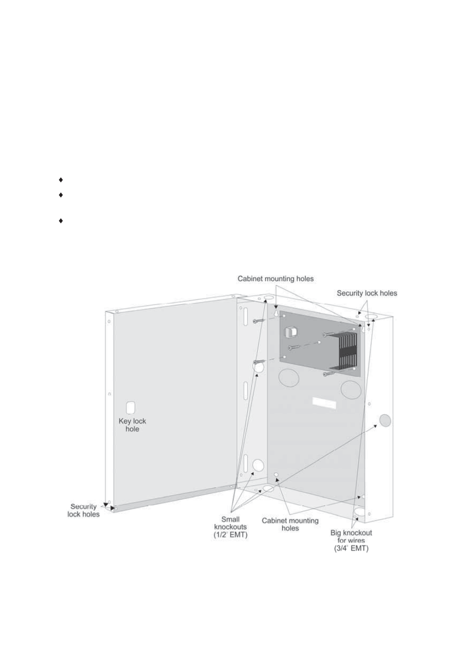 Mounting the attack enclosure | RISCO Group ProSYS B23UL User Manual | Page 2 / 8