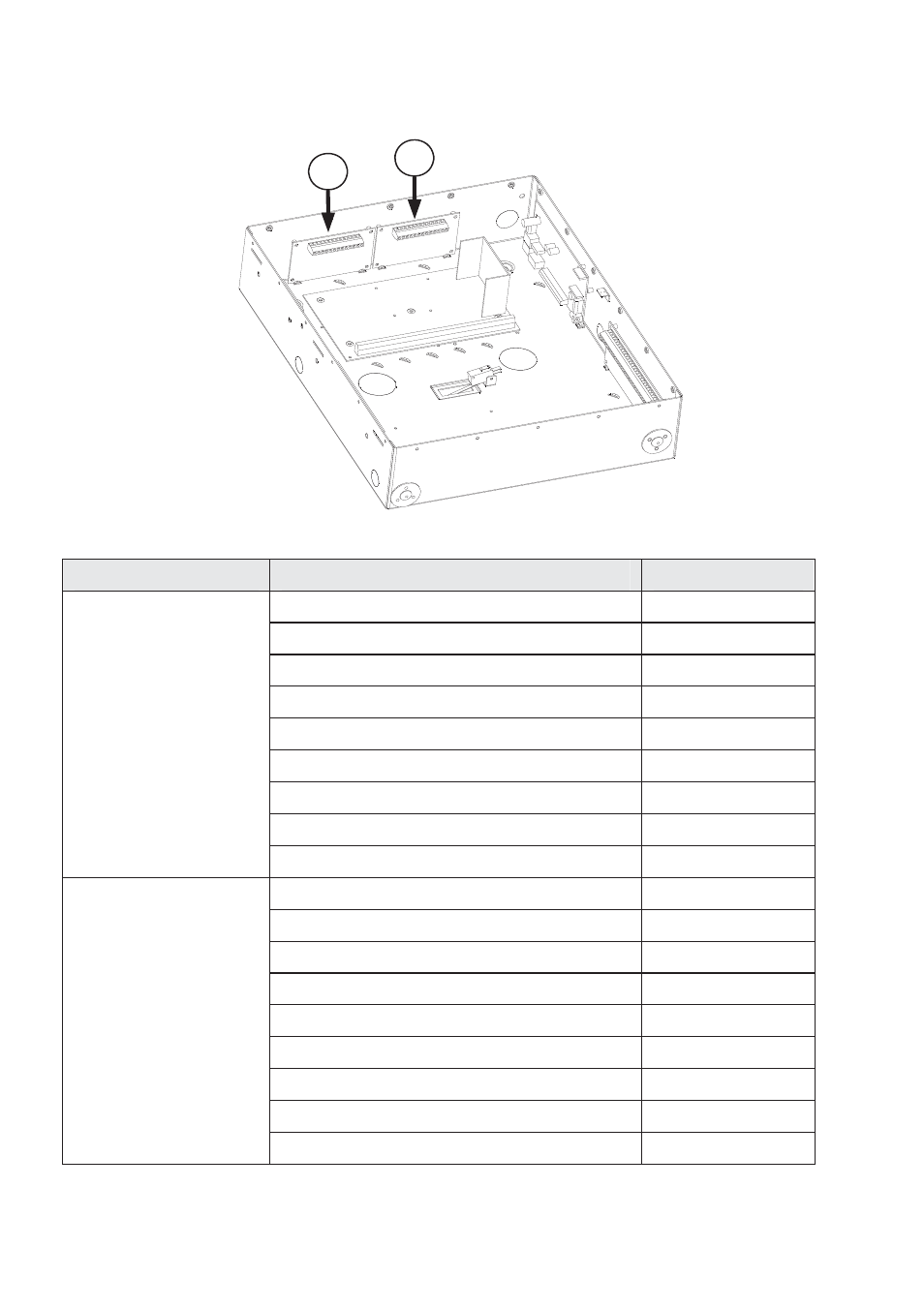 Accessories on the top side | RISCO Group ProSYS B23UL User Manual | Page 6 / 8