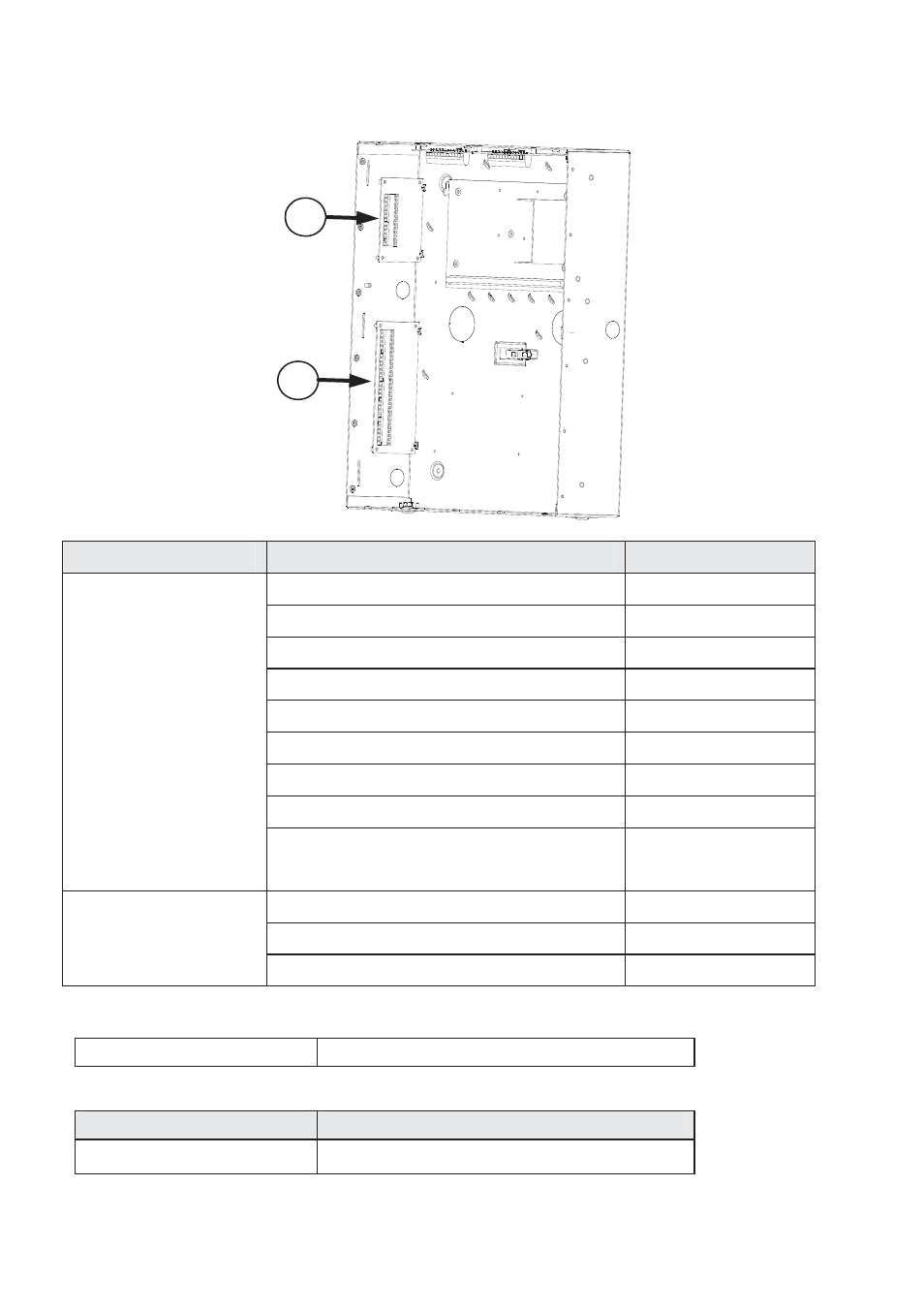 Accessories on the left side | RISCO Group ProSYS B23UL User Manual | Page 7 / 8