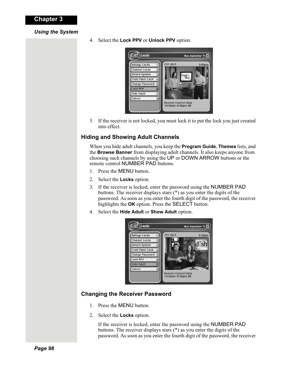 Dish Network DuoDVR 625 User Manual | Page 103 / 179