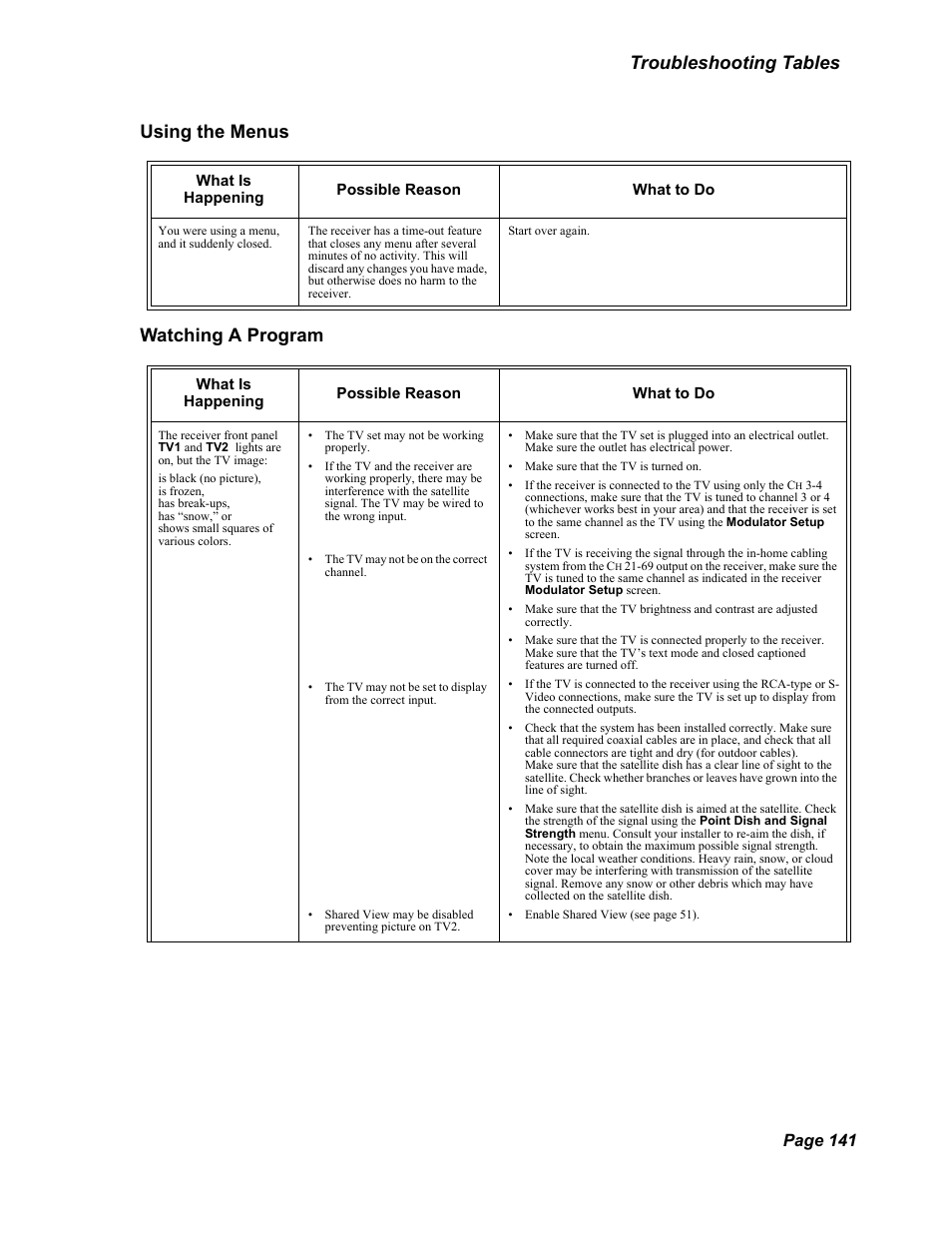 Page 141 | Dish Network DuoDVR 625 User Manual | Page 146 / 179
