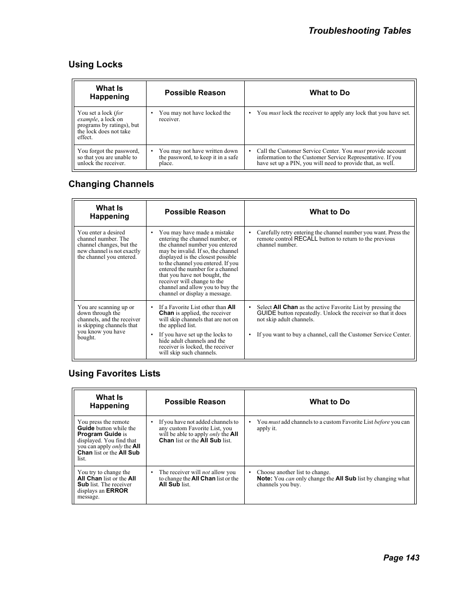 Page 143 | Dish Network DuoDVR 625 User Manual | Page 148 / 179