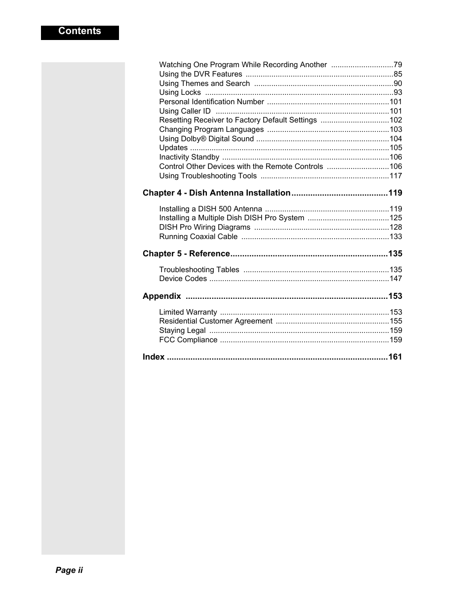 Dish Network DuoDVR 625 User Manual | Page 3 / 179