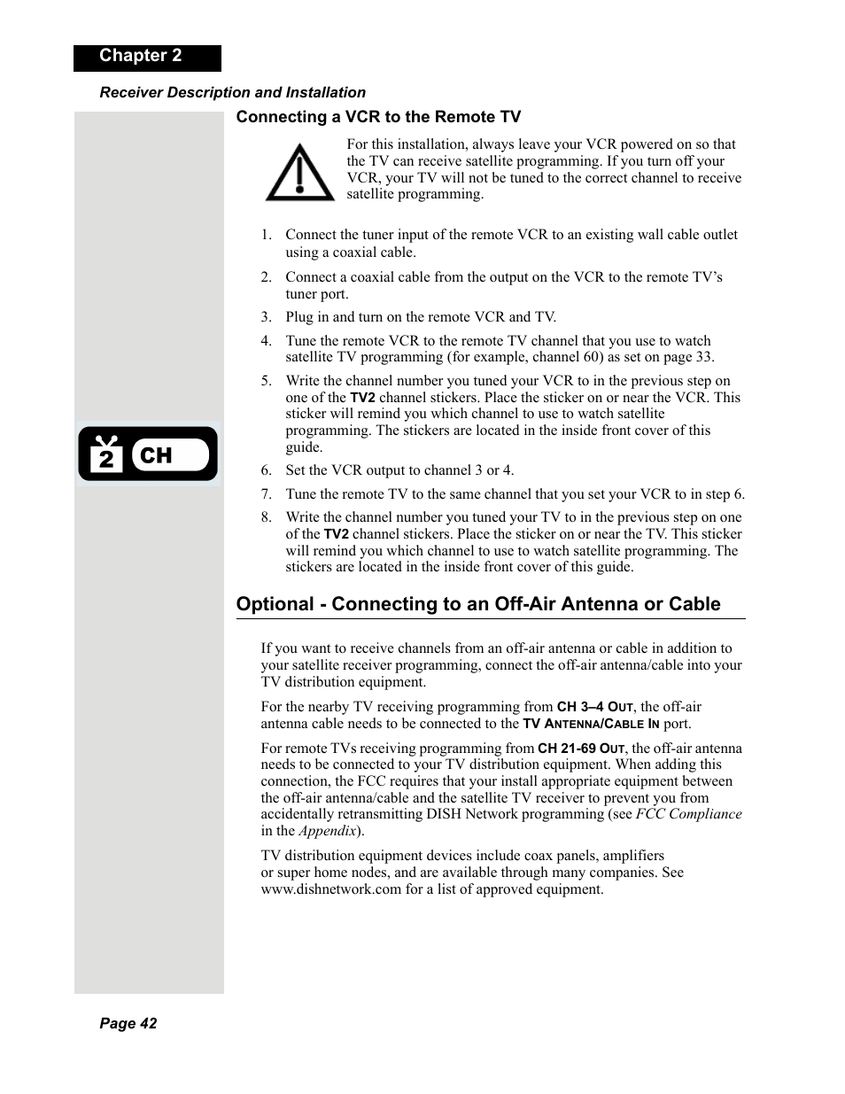 Chapter 2 | Dish Network DuoDVR 625 User Manual | Page 47 / 179