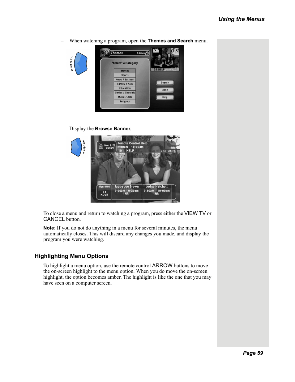 Dish Network DuoDVR 625 User Manual | Page 64 / 179