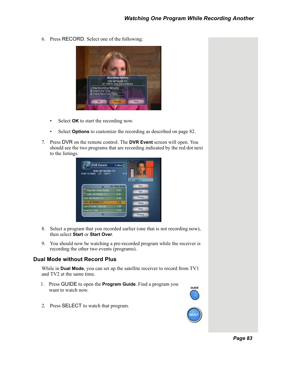 Dish Network DuoDVR 625 User Manual | Page 88 / 179