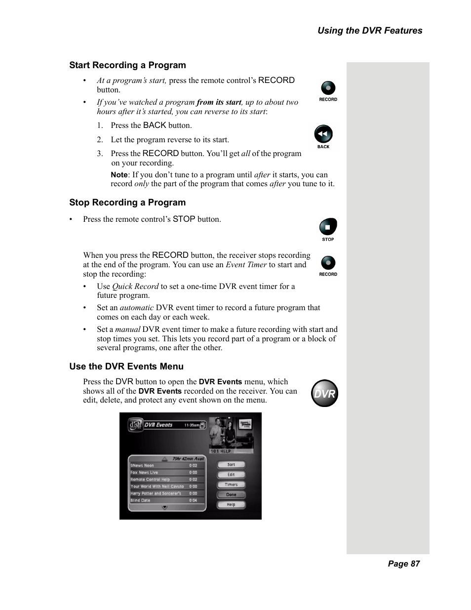 Dish Network DuoDVR 625 User Manual | Page 92 / 179