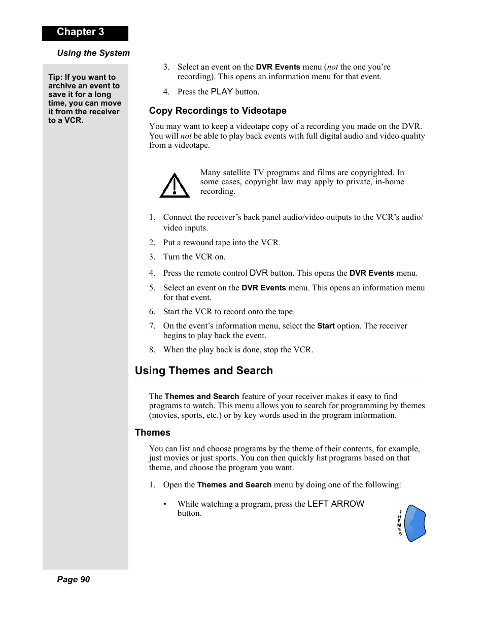 Using themes and search | Dish Network DuoDVR 625 User Manual | Page 95 / 179