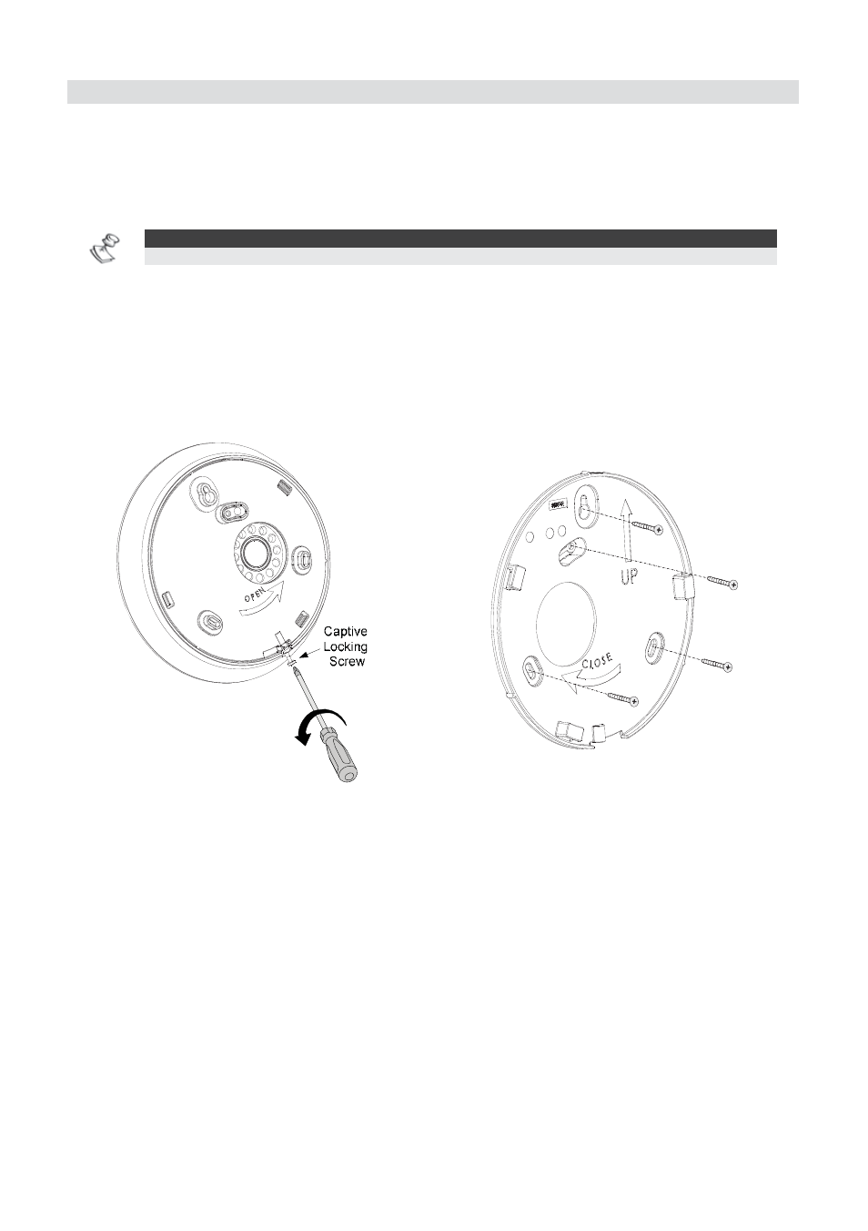 Mounting the sounder | RISCO Group WL Internal Round Sounder User Manual | Page 5 / 12