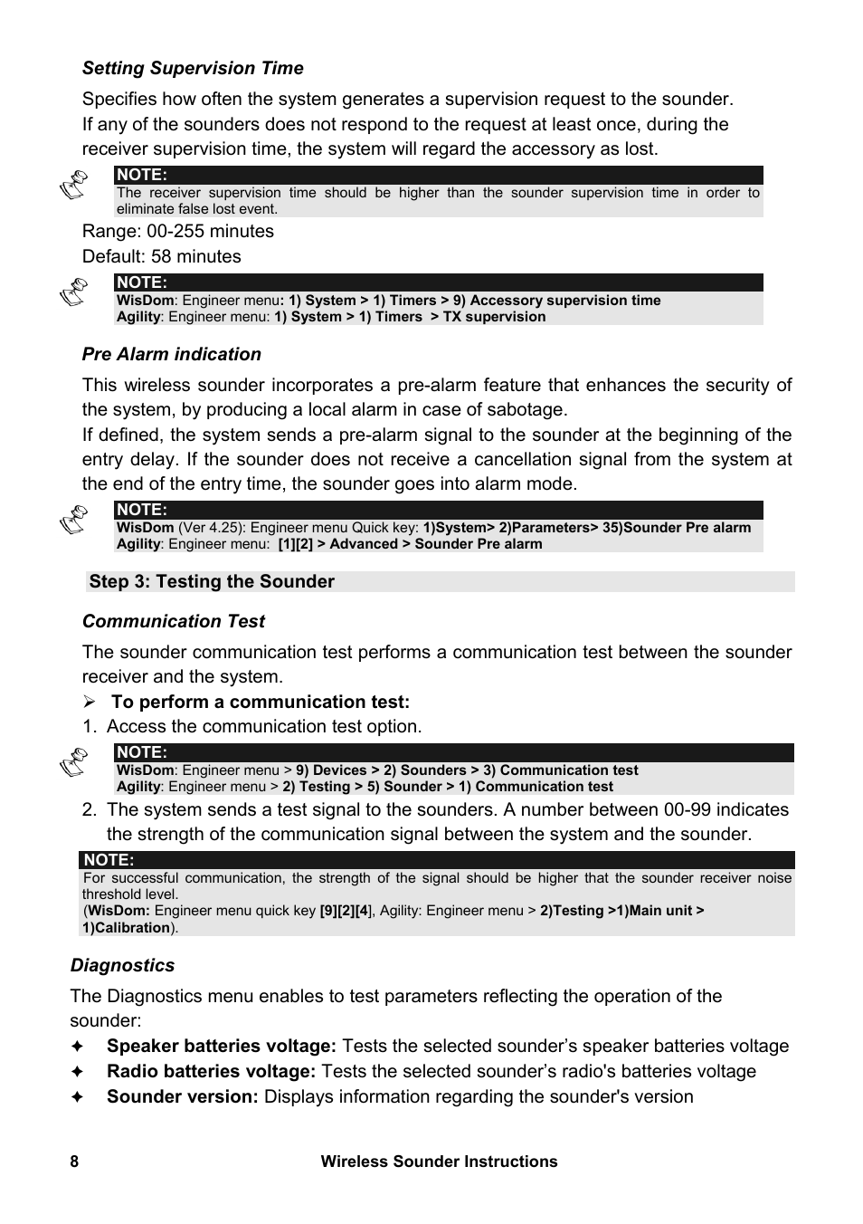 RISCO Group WL S50 User Manual | Page 8 / 12