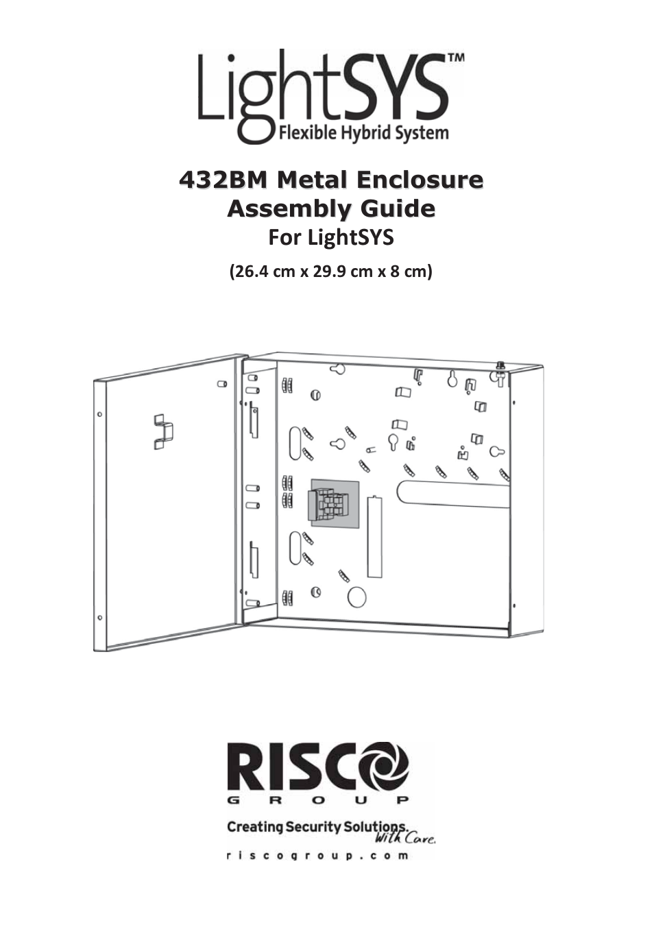 RISCO Group 432BM Metal Enclosure User Manual | 8 pages