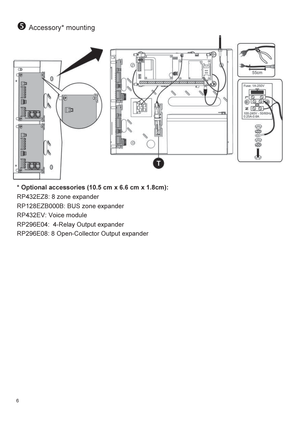 RISCO Group 432BM Metal Enclosure User Manual | Page 6 / 8