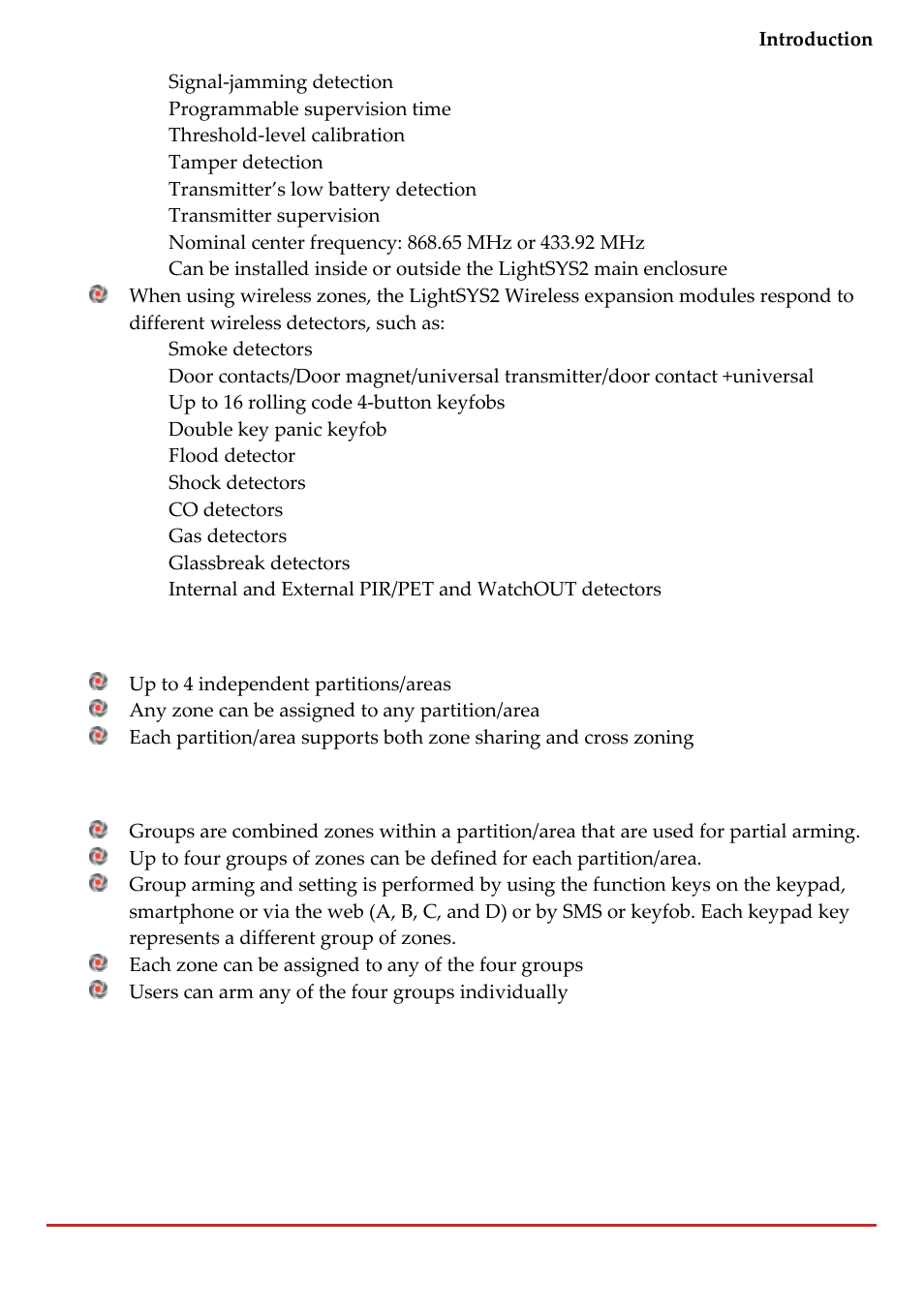 RISCO Group LightSYS 2 User Manual | Page 13 / 256