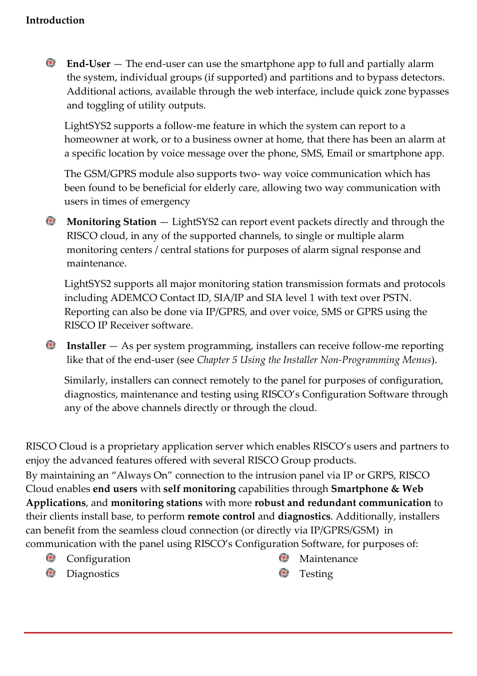 RISCO Group LightSYS 2 User Manual | Page 18 / 256