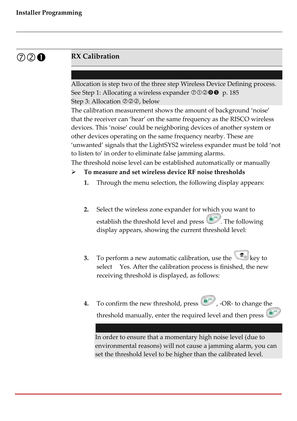 RISCO Group LightSYS 2 User Manual | Page 194 / 256