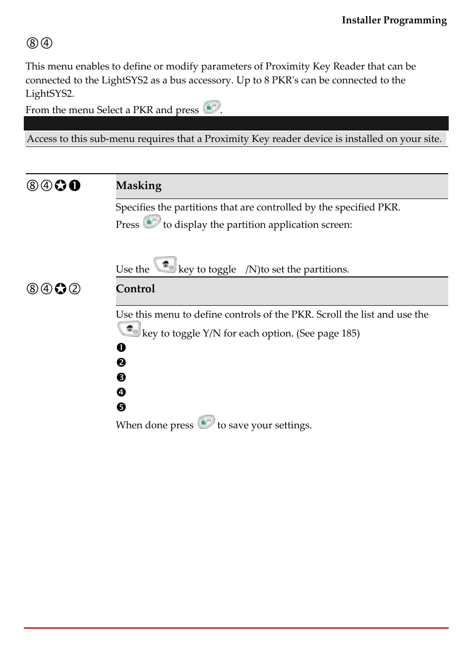 RISCO Group LightSYS 2 User Manual | Page 205 / 256