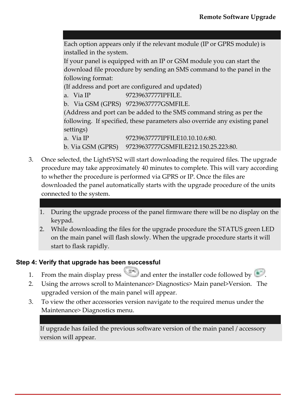 RISCO Group LightSYS 2 User Manual | Page 253 / 256