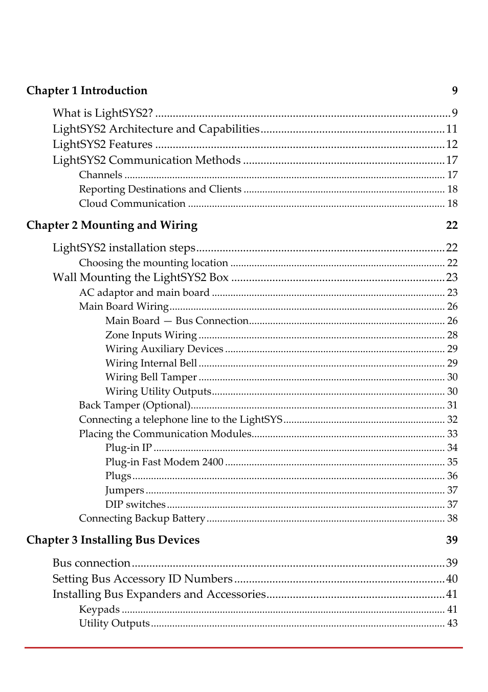 RISCO Group LightSYS 2 User Manual | Page 3 / 256