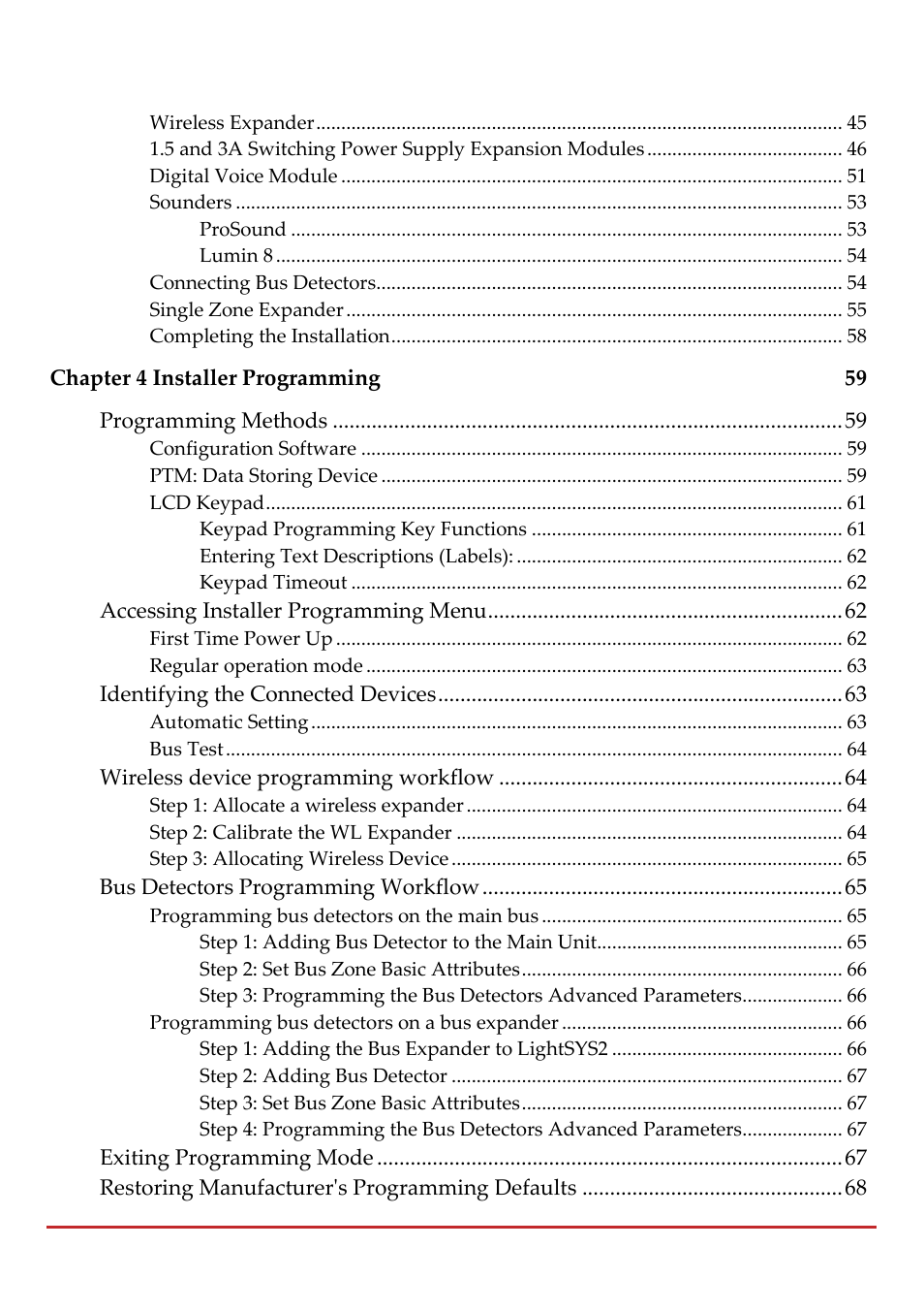 RISCO Group LightSYS 2 User Manual | Page 4 / 256