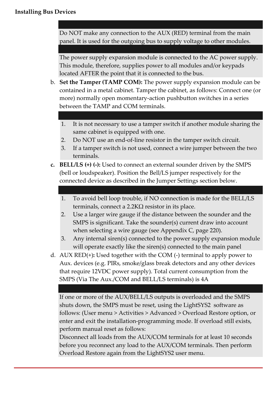 RISCO Group LightSYS 2 User Manual | Page 48 / 256