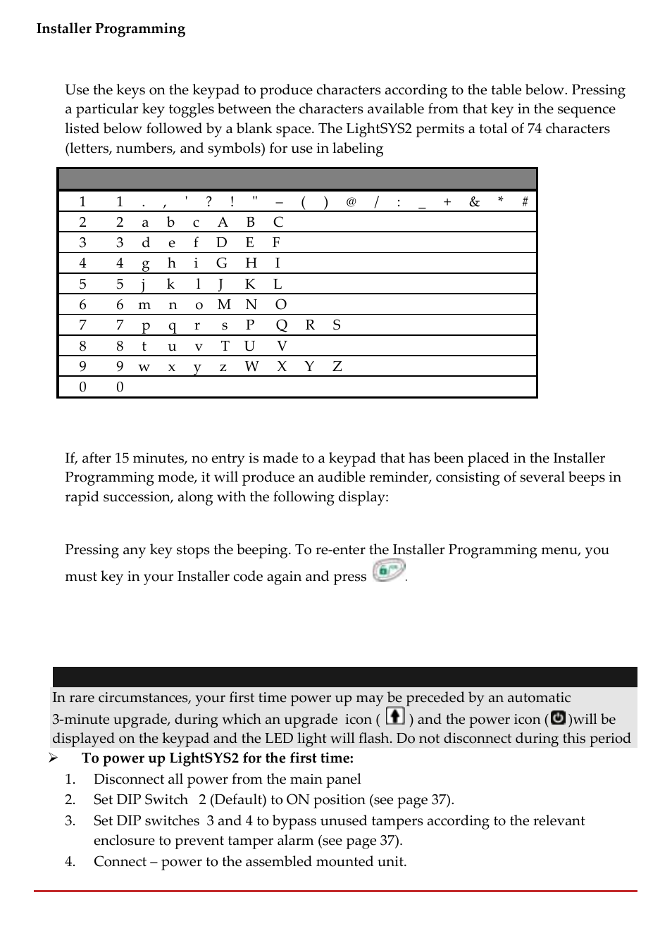 RISCO Group LightSYS 2 User Manual | Page 62 / 256