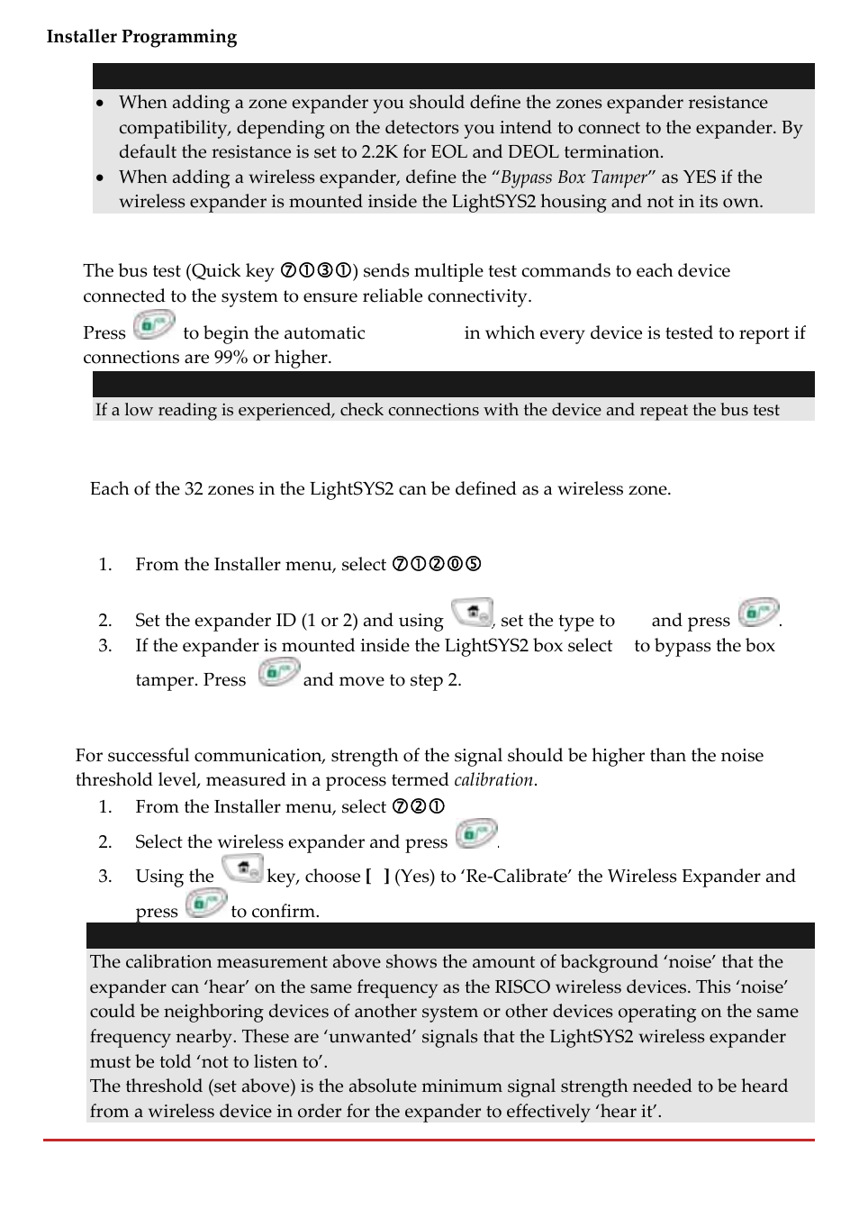 RISCO Group LightSYS 2 User Manual | Page 64 / 256