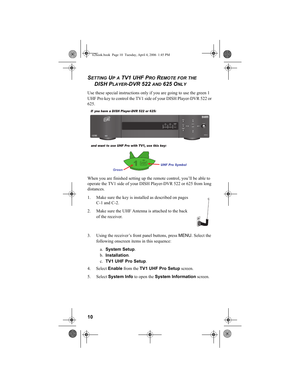 Dish Network DVR 942 User Manual | Page 20 / 34