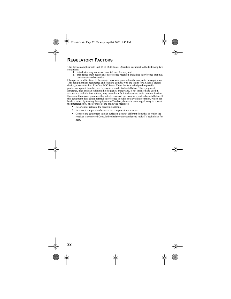 Regulatory factors | Dish Network DVR 942 User Manual | Page 32 / 34