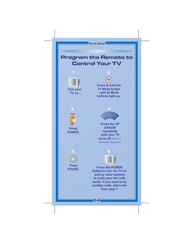 Program the remote to control your tv | Dish Network DVR 942 User Manual | Page 4 / 34